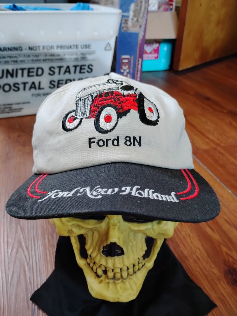 Vintage K Products Ford New Holland 8N Tractor Two Tone Hat Cap